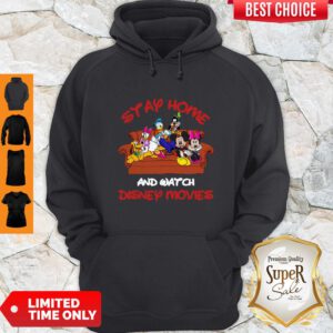 Mickey And Friends Stay Home And Watch Disney Movie Hoodie