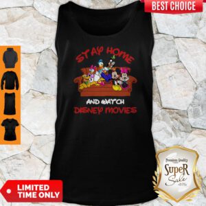 Mickey And Friends Stay Home And Watch Disney Movie Tank Top