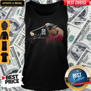 Pretty Tiger Woods Master Golf Signature Tank Top