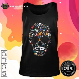 Skull Guitars Tank Top- Design By Earstees.com