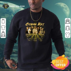 Cobra Kai 2018 2021 03 Season 30 Episodes Signatures Sweatshirt - Design By Earstees.com