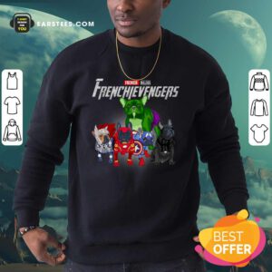 French Bulldog Frenchievenger Sweatshirt- Design By Earstees.com