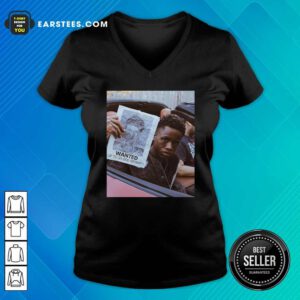 Tay K Wanted Up To 5000 Reward V-neck- Design By Earstees.com