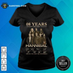 08 Years 2013-2021 Hannibal Thank You For The Memories Signatures V-neck