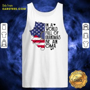 In A World Grandmas Be An Oma Flower Tank Top