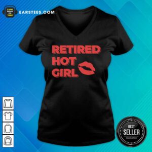 Retired Hot Girl Lip V-neck