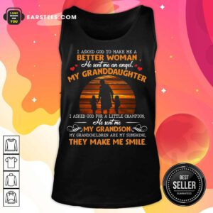 Top My Granddaughter My Grandson Smile Tank Top