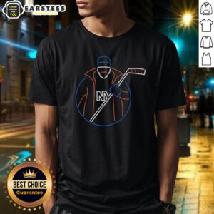 Awesome New York Islanders Neon Fisherman T-Shirt showcasing vibrant colors and team logo for passionate fans.