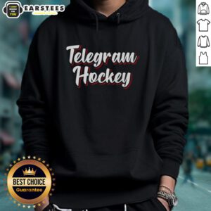 Awesome Telegram Hockey New Jersey Devils Hoodie featuring team logo and stylish design for fans.