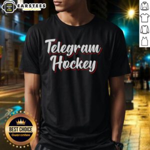 Awesome Telegram Hockey New Jersey Devils T-Shirt featuring team colors and logo, perfect for fans and collectors.