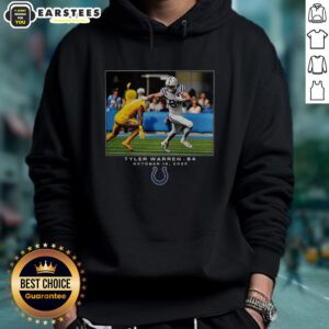 Awesome Tyler Warren Indianapolis Colts NFL Flash Features Week 7 Hoodie showcasing team colors and logo.