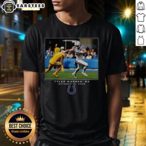 Awesome Tyler Warren Indianapolis Colts NFL Flash Features Week 7 T-Shirt showcasing team pride and vibrant design.