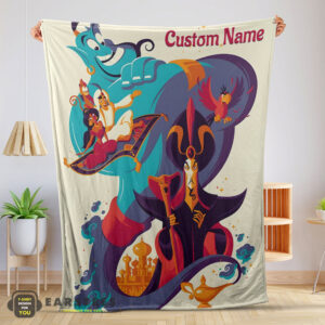Good Aladdin and the Magic Lamp Disney Cartoon Blanket – Customize Blanket