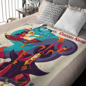 Good Aladdin and the Magic Lamp Disney Cartoon Blanket – Customize Blanket