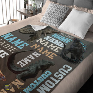 Good Awesome Godzilla Blanket Fleece Customized Blanket