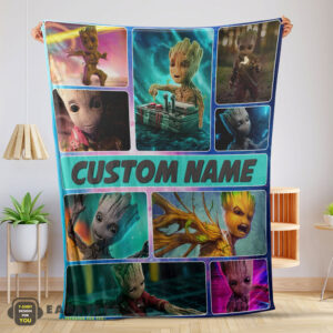 Good Baby Groot Guardians Of The Galaxy Blanket Fleece Customized Blanket