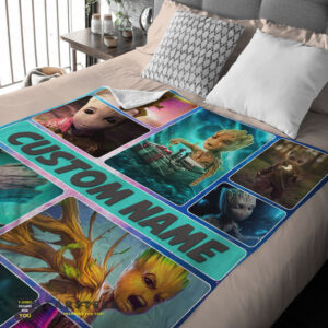 Good Baby Groot Guardians Of The Galaxy Blanket Fleece Customized Blanket
