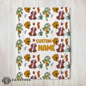 Good Bear in the Big Blue House Cute Character Blanket Fleece Customized Blanket