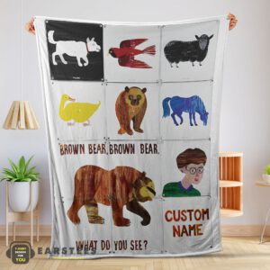 Good Brown Bear Brown Bear What Do You See Blanket Fleece Customized Blanket