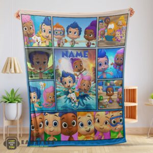 Good Bubble Guppies Collage Blanket Fleece Customized Blanket