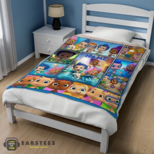 Alternative view of Good Bubble Guppies Collage Blanket Fleece Customized Blanket