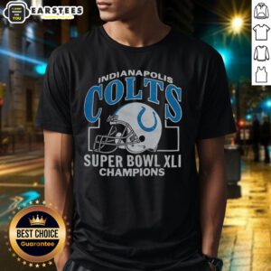 Good Indianapolis Colts Super Bowl XLI Champs T-Shirt featuring bold team graphics and vibrant colors for fans.