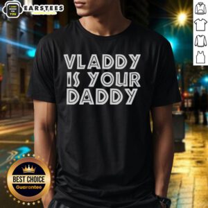 Vladimir Guerrero Jr. Toronto Blue Jays t-shirt featuring 'Vladdy Is Your Daddy' slogan, perfect for baseball fans.