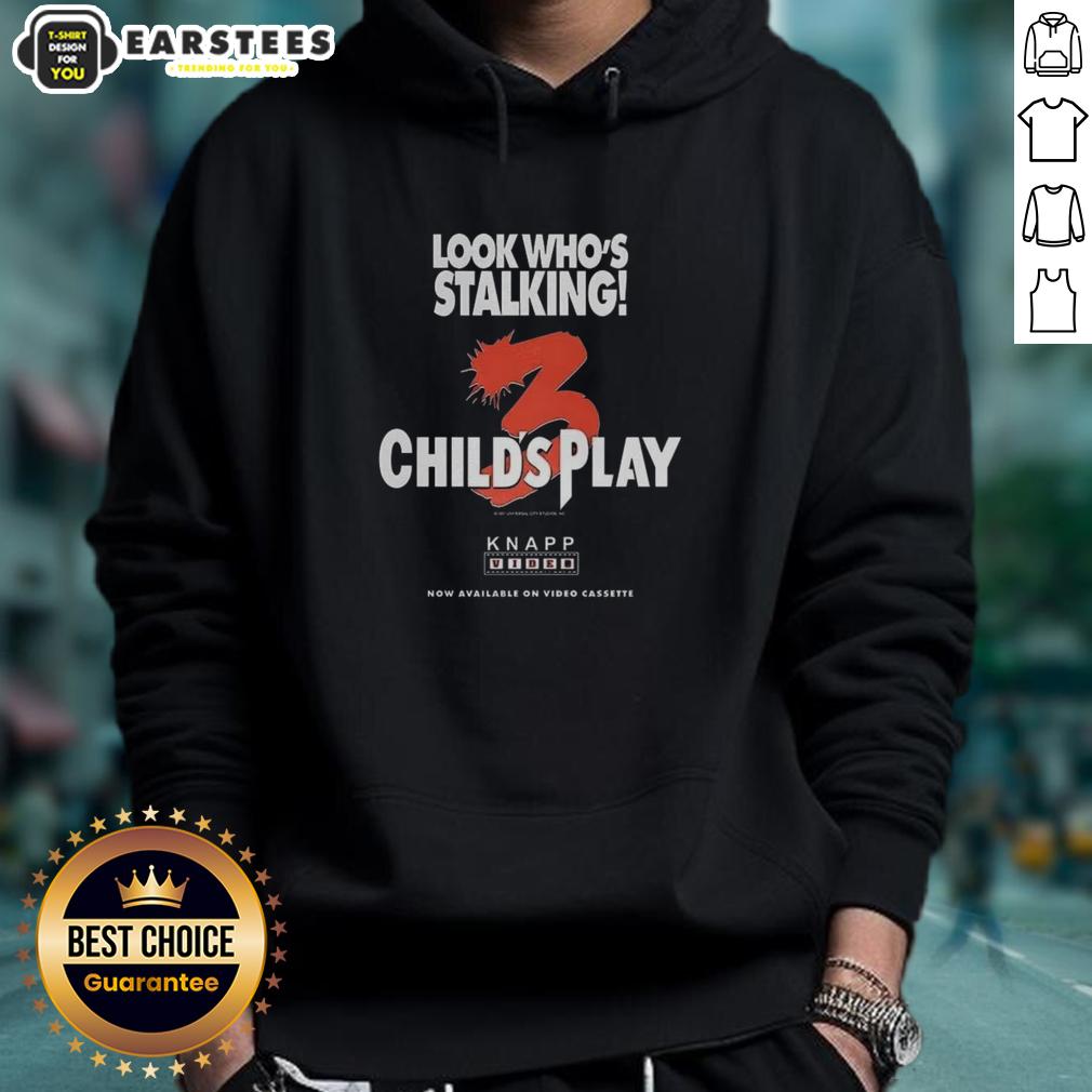 Alt Text: Official Chucky Child's Play 3 hoodie featuring Halloween characters, perfect for fans of horror and collectibles.