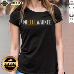 Official Milwaukee Brewers NFL logo ladies tee featuring a stylish design for female fans of the team.