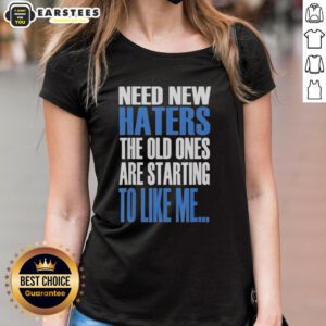 Vintage ladies tee featuring Khabib's quote 'Need New Haters, The Old Ones Are Starting To Like Me' in bold design.
