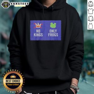 Alt Text: Official No Kings Only Frogs Hoodie featuring a vibrant frog graphic and stylish design for casual wear.