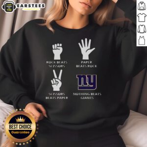 Official Nothing Beats New York Giants Football Logo Sweatshirt featuring bold team logo and comfortable design.