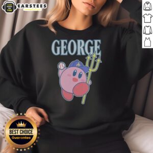 Alt Text: Official Seattle Mariners Georges Adventure Sweatshirt in navy blue, featuring team logo and cozy design for fans.