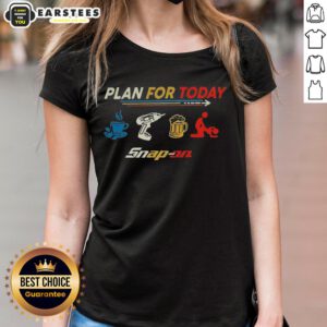 Premium plan for today: coffee, work, beer, and relax on a stylish ladies tee for casual wear.
