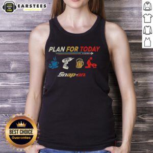 Premium plan for today: coffee, work, beer, and relax tank top showcasing a casual lifestyle design.