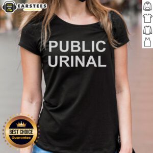 Stylish Premium Public Urinal Ladies Tee featuring a modern design, perfect for comfort and casual wear.