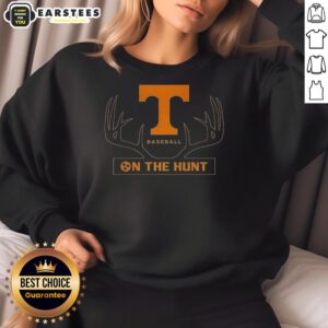 Premium Tennessee Volunteers Baseball sweatshirt featuring a deer antlers logo, perfect for fans and outdoor enthusiasts.