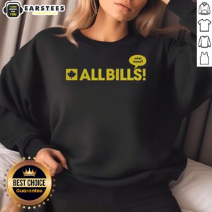 Alt Text: Premium The Eagle All Bills What Bread caricature logo sweatshirt featuring a unique and stylish design.