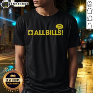 Alt Text: Premium The Eagle All Bills What Bread Caricature Logo T-Shirt featuring a vibrant, colorful design and unique artwork.