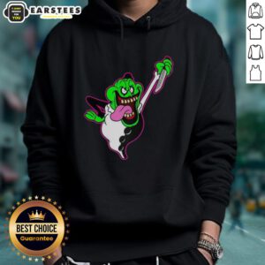 Alt Text: Premium The Real Clownbusters Slimer Ghostbusters Parody Halloween Hoodie featuring vibrant ghost graphics.