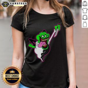 Premium The Real Clownbusters Slimer Ghostbusters parody Halloween ladies tee featuring vibrant graphic design.