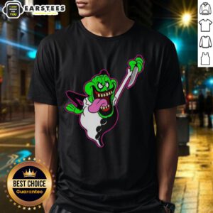 Premium The Real Clownbusters Slimer Ghostbusters Parody Halloween T-Shirt featuring a playful Slimer design.