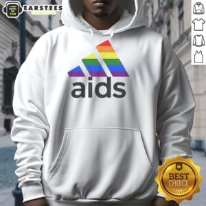 Top Aids LGBT Logo Hoodie featuring a vibrant design celebrating LGBTQ+ pride and awareness in a stylish fashion.