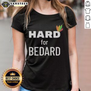 Stylish Chicago Blackhawks tee for women featuring Bedard, perfect for hockey fans and casual wear.