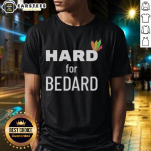 Chicago Blackhawks Hockey 'Hard For Bedard' T-Shirt featuring bold graphics, perfect for fans supporting Bedard.