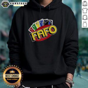 Top FAFO Wild Card Parody Hoodie featuring a stylish design and vibrant colors for trendy casual wear.