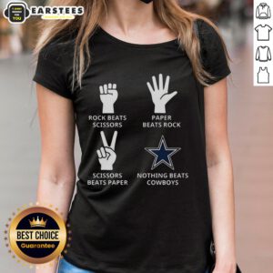 Dallas Cowboys football logo on a stylish ladies tee, perfect for fans showcasing team spirit and style.