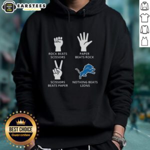 Detroit Lions football logo hoodie showcasing vibrant team colors and iconic design, perfect for fans.