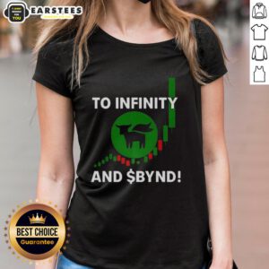 Top To Infinity and BYND Ladies Tee featuring a stylish design for women, perfect for casual wear and layering.