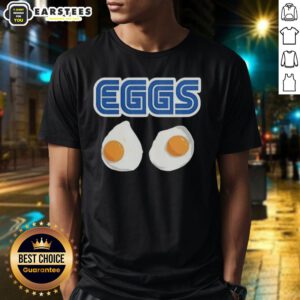 Awesome 2 Eggs Omelet Sega Parody Logo T-Shirt featuring a fun, colorful design inspired by retro gaming aesthetics.